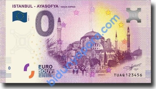 0 Euro Hatıra Parası - Ayasofya - 2020
