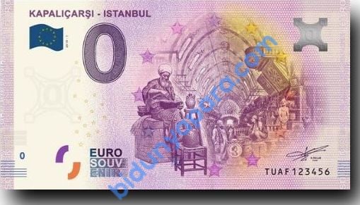 0 Euro Hatıra Parası - Kapalıçarşı - 2019 ( Föylü )