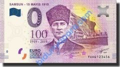 0 Euro Hatıra Parası - Samsun - 2019 ( Ambalajlı ) - Son 150 adet