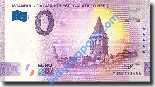 0 Euro Hatıra Parası - Galata Kulesi - 2021
