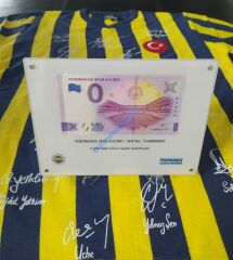 0 Euro Hatıra Parası - Fenerbahçe Spor Kulübü - 1900 - 2022 arası seri numaralar  - Pleksiglass Özel Tasarım ( İSME ÖZEL BASKI )
