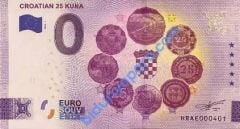 0 EURO HATIRA PARASI - CROTIA 25 KUNA - HIRVATİSTAN