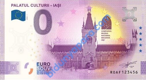 0 EURO HATIRA PARASI - PALATUL CULTURII - IASI - ROMANYA