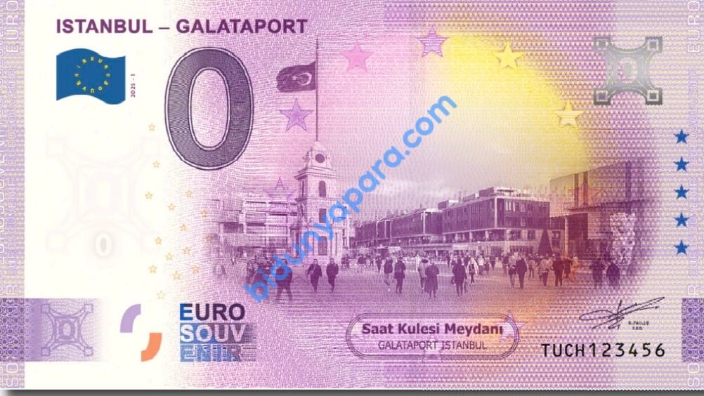 0 Euro Hatıra Parası - Galataport Saat Kulesi - 2026