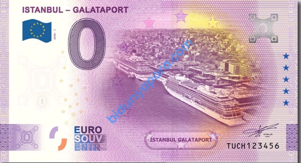 0 Euro Hatıra Parası - Galataport Cruise Port - 2026